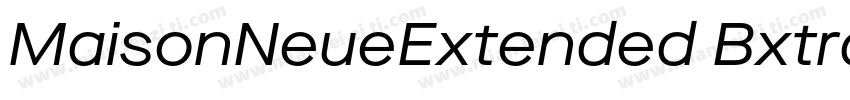 MaisonNeueExtended BxtraBold字体转换